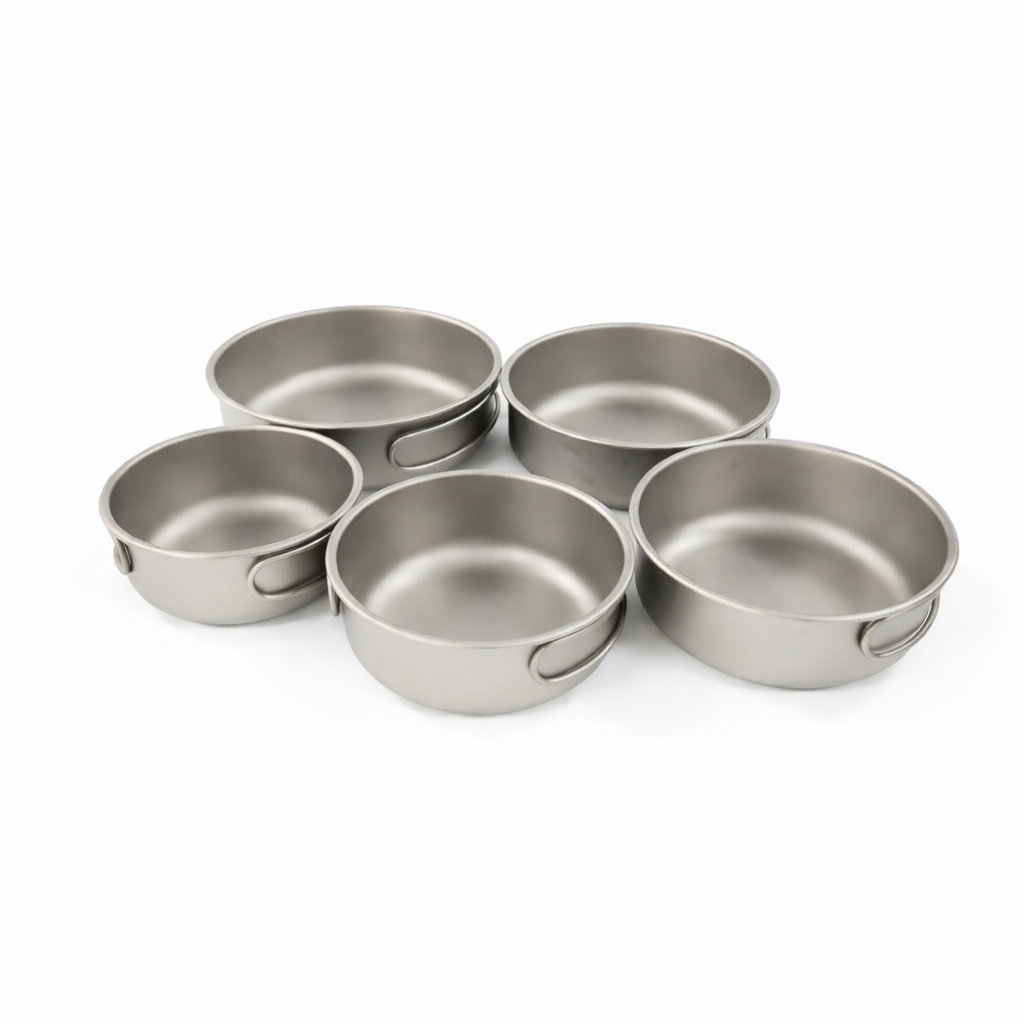 ชุดเครื่องครัวไทเทเนียมแบบซ้อนกัน 5 ชิ้น