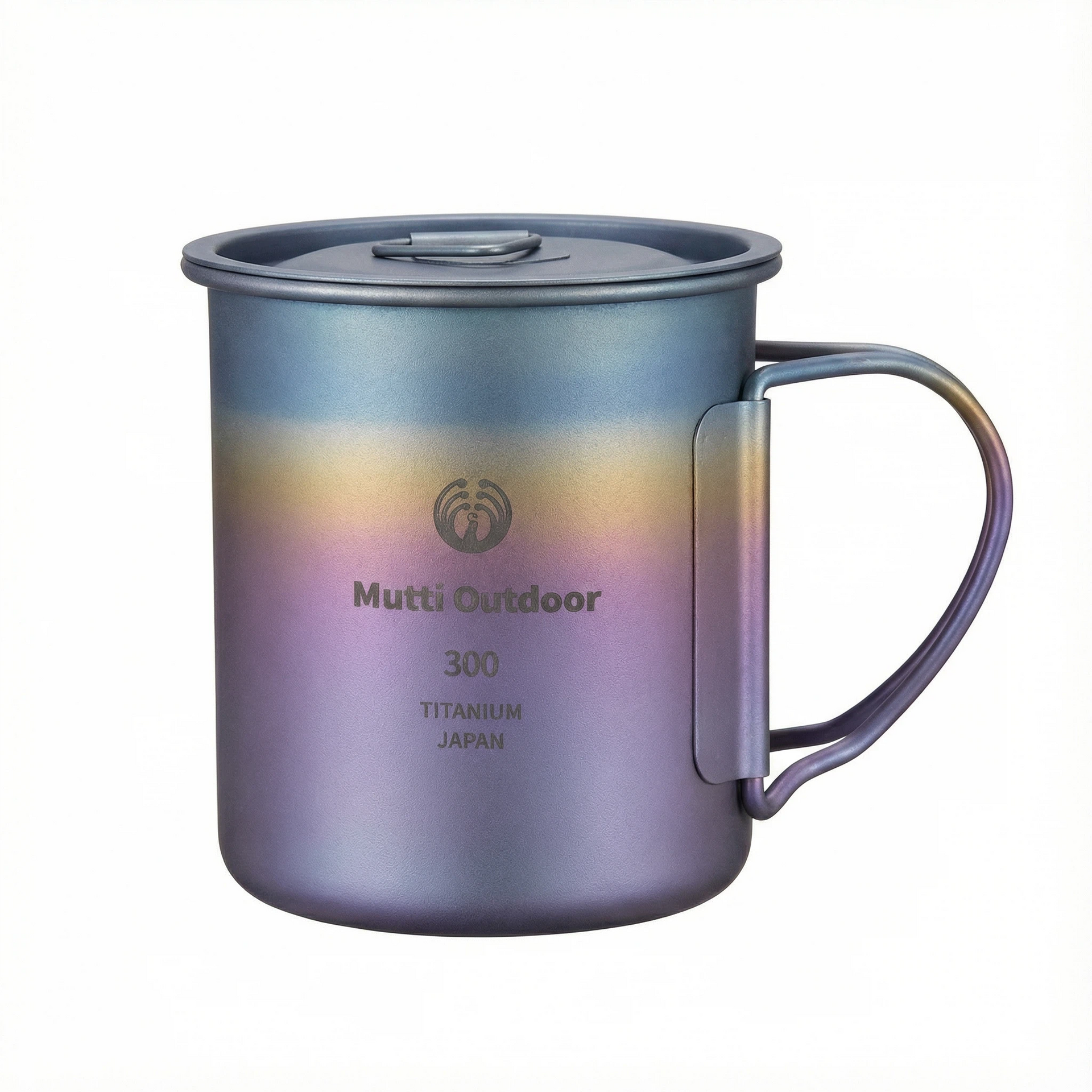 COOK'N'ESCAPE Titanium 300 ml campingbeker beker open vuur kookuitrusting met opvouwbare handgrepen voor outdoor picknick wandelen COOK'N'ESCAPE Titanium 300 ml campingbeker beker open vuur kookuitrusting met opvouwbare handgrepen voor outdoor picknick wandelen