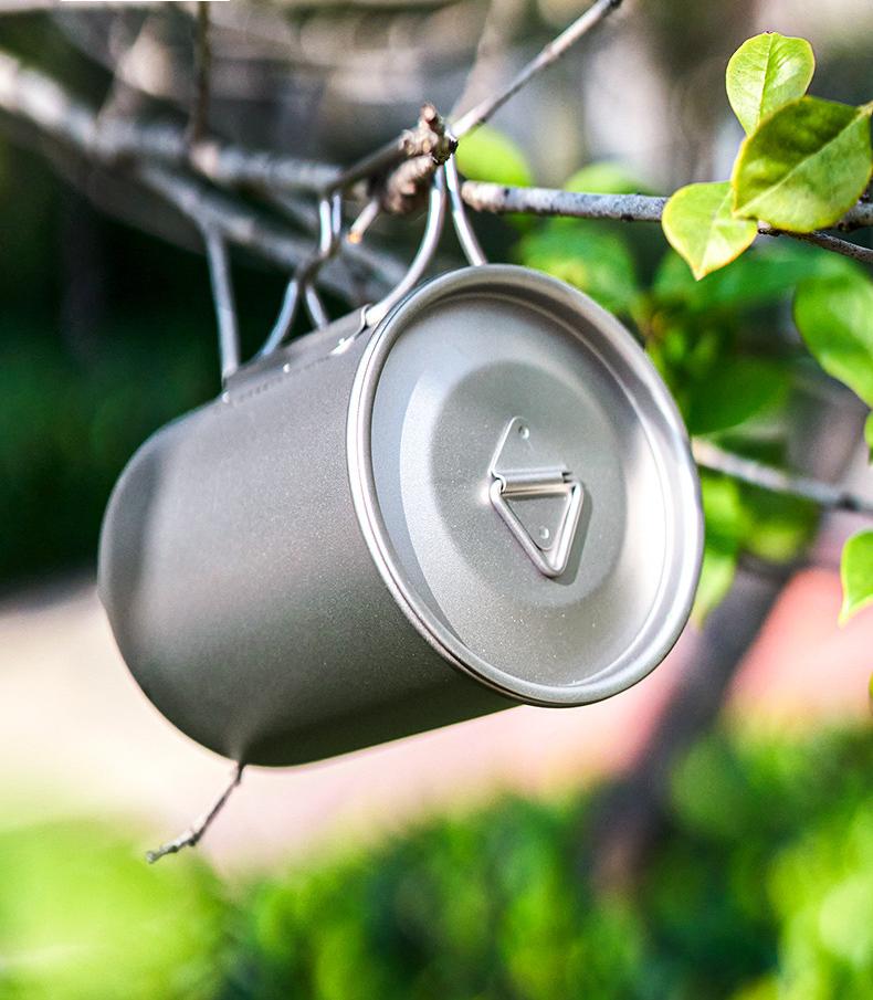 Raw Titanium Camp 300 Mug with Lid