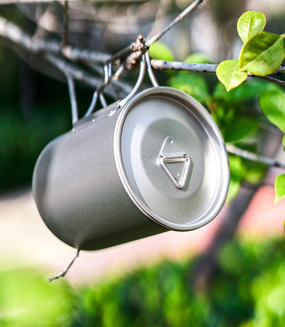 Raw Titanium Camp 300 Mug with Lid