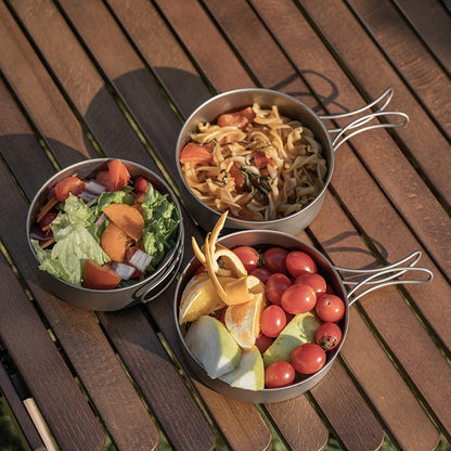 3 Piece Titanium Cookset Cookware