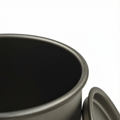 Raw Titanium Camp 300 Mug with Lid
