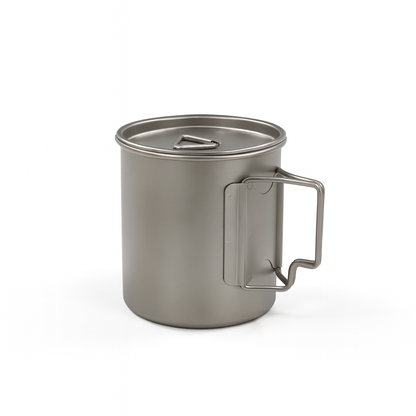 Raw Titanium Camp 300 Mug with Lid