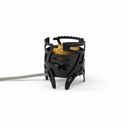 เตาแก๊สพกพา Trailtride กำลังไฟสูง 24,000 BTU - หัวเตาแบบวงแหวนคู่ทำจากทองเหลือง และดีไซน์กันลม - มาพร้อมอะแดปเตอร์แก๊สสำหรับใช้งานทั่วไป เหมาะสำหรับการตั้งแคมป์ในรถยนต์ การแบกเป้ และการเตรียมพร้อมสำหรับสถานการณ์ฉุกเฉิน