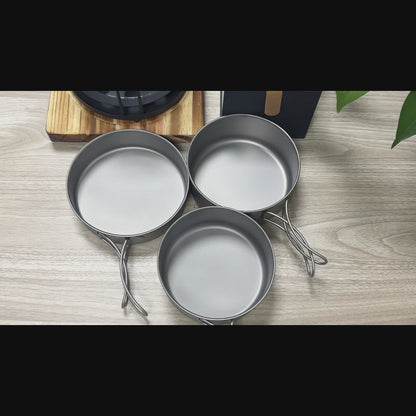 3 Piece Titanium Cookset Cookware